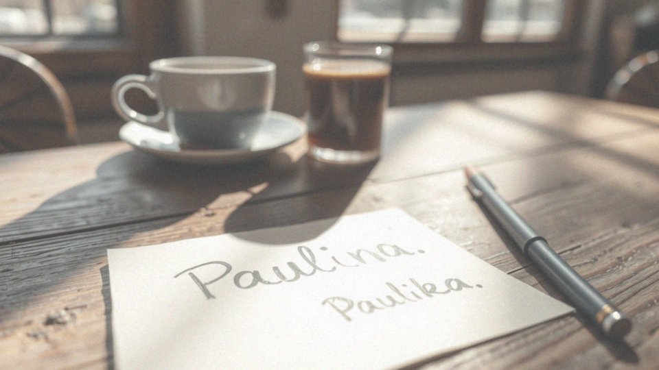 Jakie są zdrobnienia od imienia Paulina?