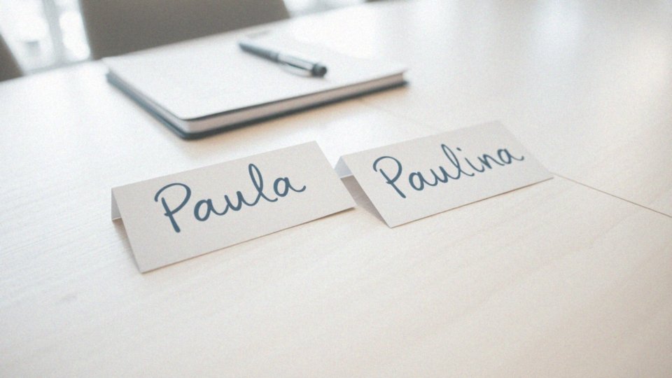 Dlaczego Paula i Paulina są mylone?