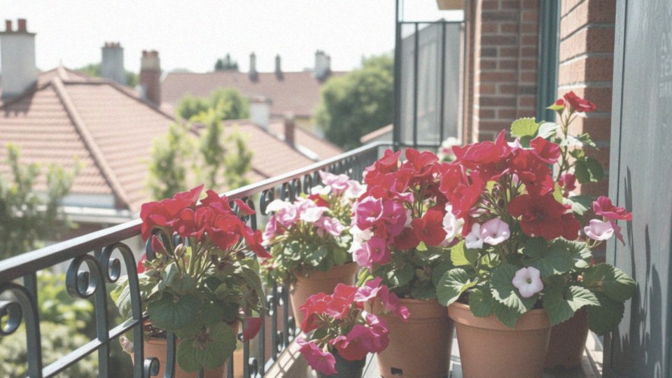 Dlaczego pelargonie są popularne na balkonach słonecznych?